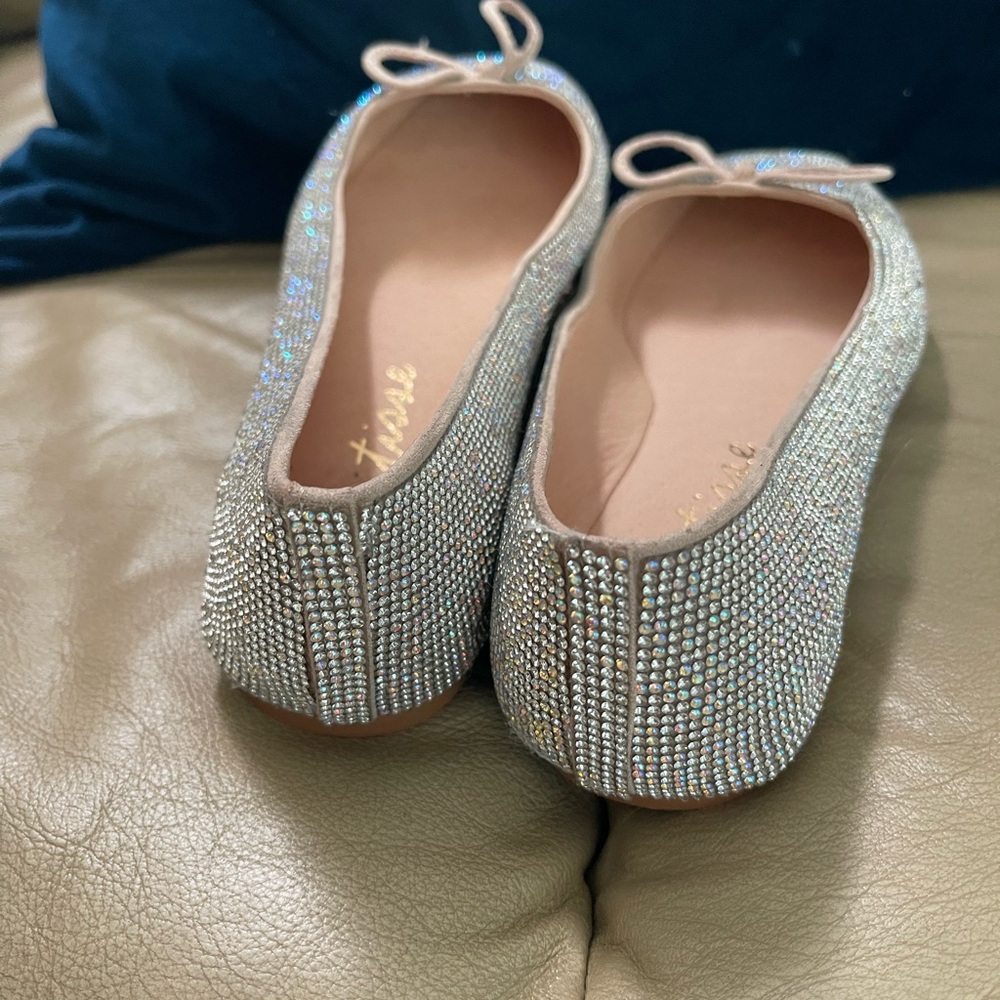 Matisse Roxy Clear Rhinestone Ballet Flats - Picture 4 of 9